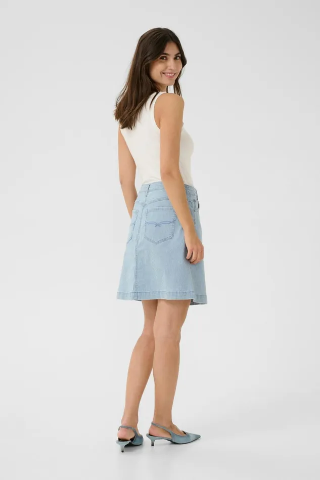 Skirts Women CULTURE CUmilky Skirt Bluewhite Stripe