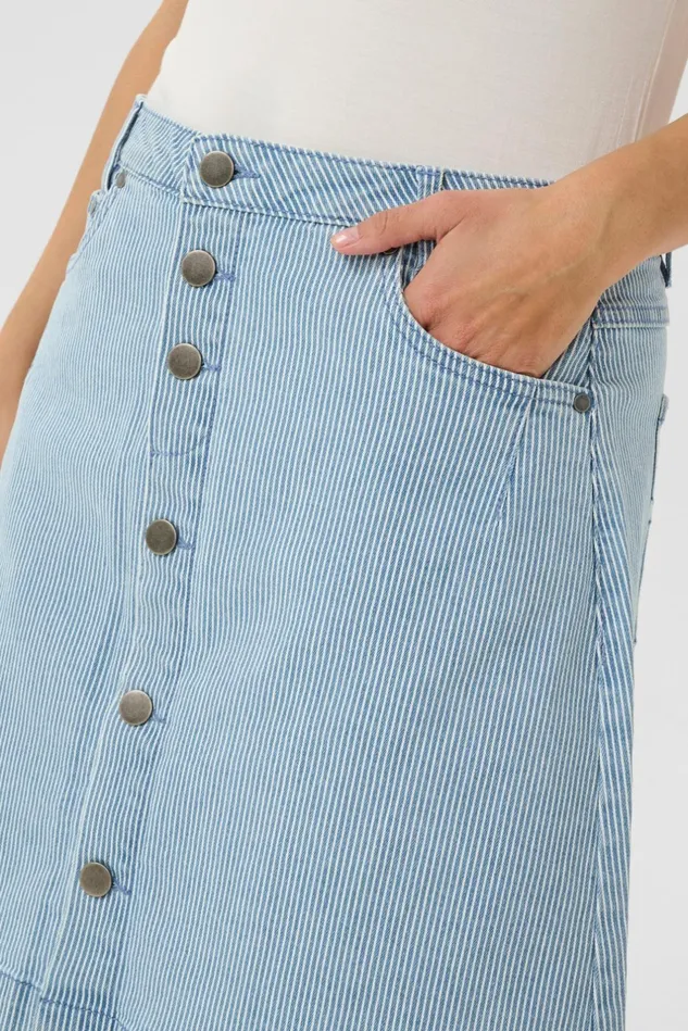 Skirts Women CULTURE CUmilky Skirt Bluewhite Stripe