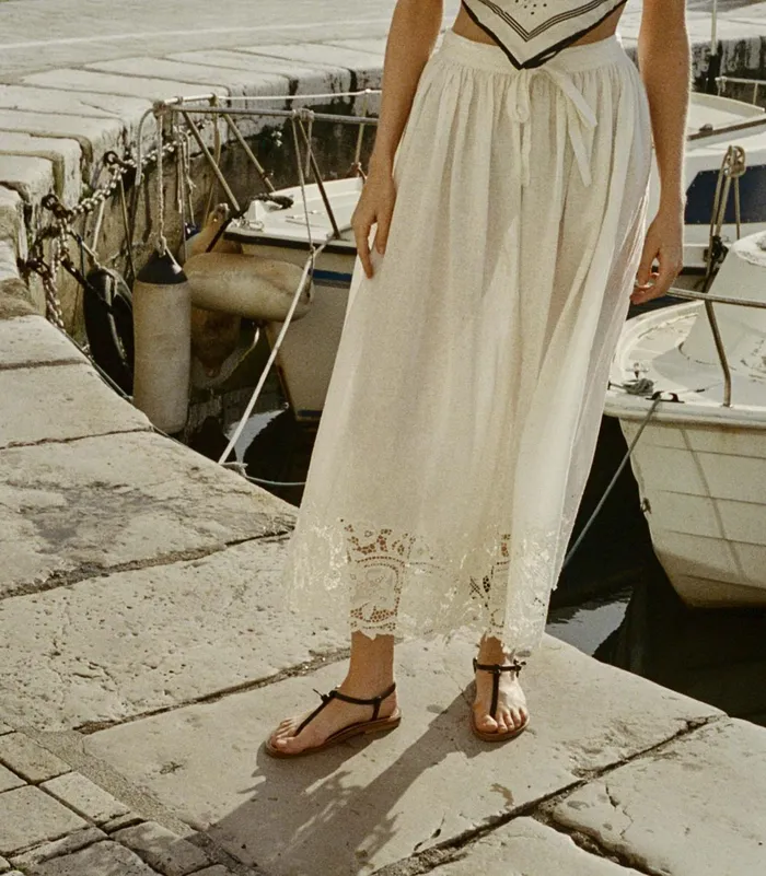 Skirts Women DEN Gloriane Skirt Salt