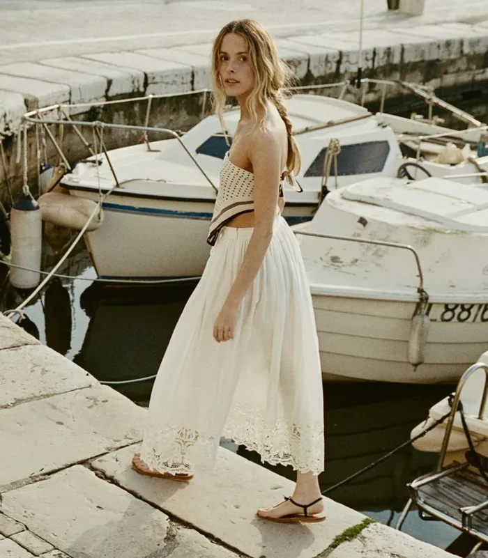 Skirts Women DEN Gloriane Skirt Salt