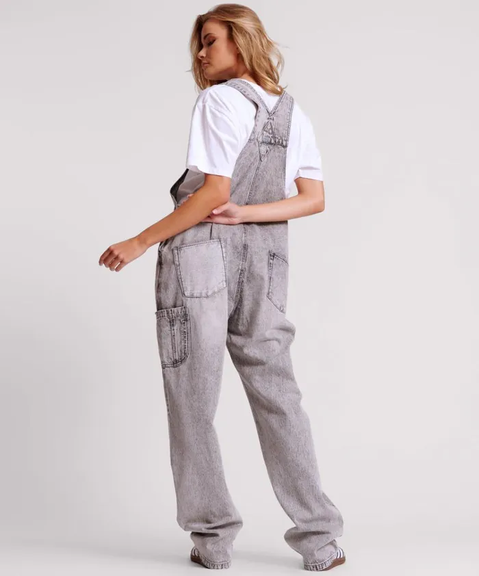 SLATE ACID STANTON ST DENIM OVERALLS Women One Teaspoon Denim Jumpsuits SLATE ACID STANTON ST DENIM OVERALLS Women One Teaspoon Denim Jumpsuits