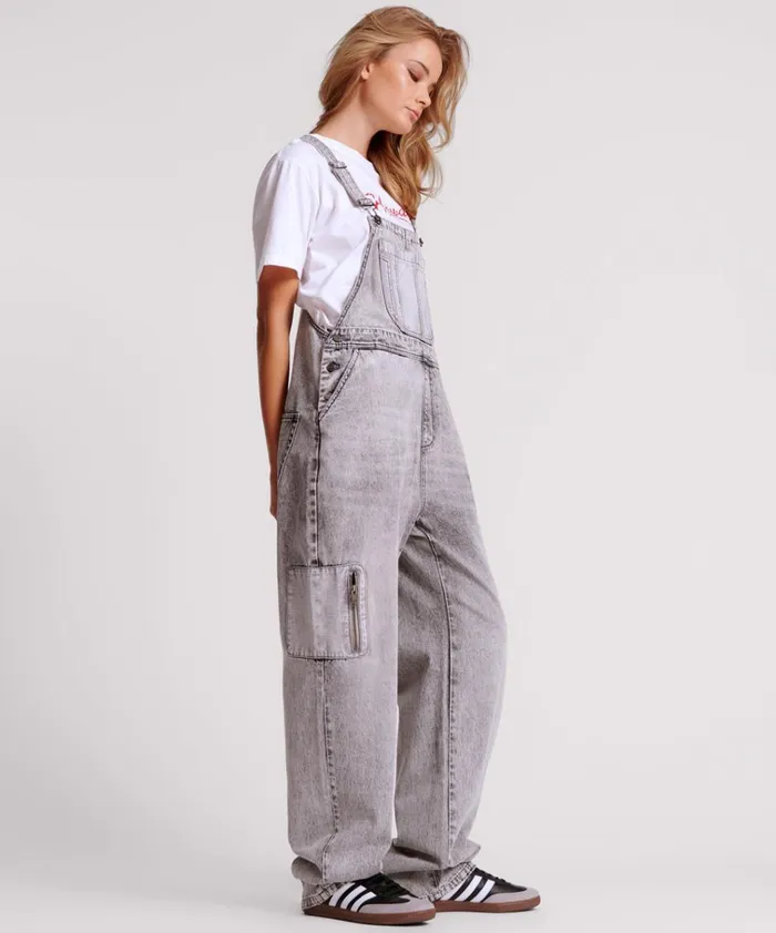 SLATE ACID STANTON ST DENIM OVERALLS Women One Teaspoon Denim Jumpsuits SLATE ACID STANTON ST DENIM OVERALLS Women One Teaspoon Denim Jumpsuits