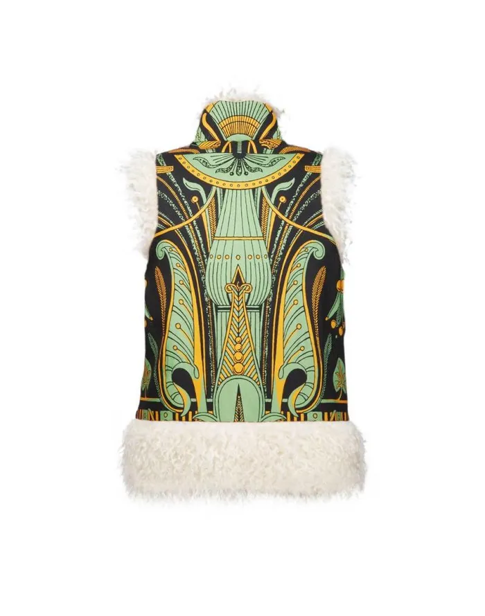 Sleeveless Folk Jacket The Nile Place Black Women La Double J Outerwear Sleeveless Folk Jacket The Nile Place Black Women La Double J Outerwear