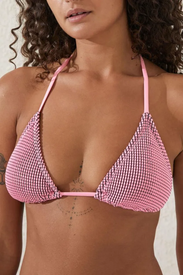 Slider Triangle Bikini Top Neon Crushblack Crinkle Women Cotton On Bikinis Slider Triangle Bikini Top Neon Crushblack Crinkle Women Cotton On Bikinis