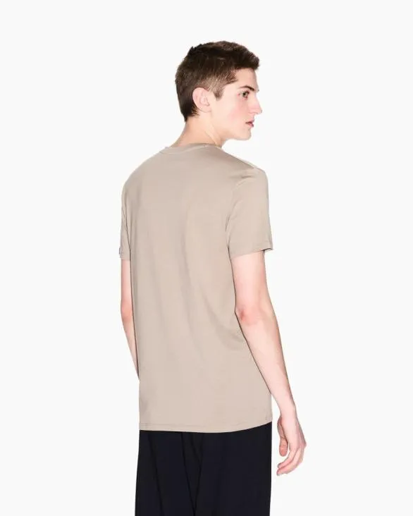 Slim Fit Tshirt In Pima Cotton Jersey Beige Men Armani Pima TShirts Slim Fit Tshirt In Pima Cotton Jersey Beige Men Armani Pima TShirts