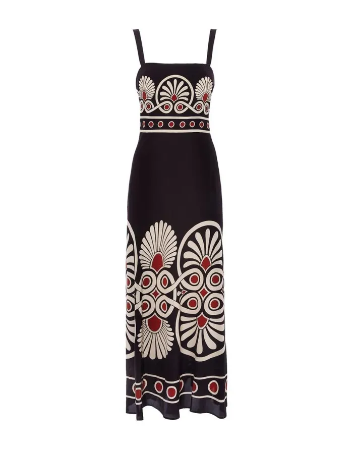 SlipAround Dress Medallion Place Black Women La Double J Dresses SlipAround Dress Medallion Place Black Women La Double J Dresses