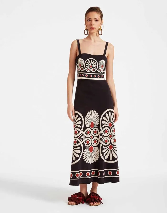 SlipAround Dress Medallion Place Black Women La Double J Dresses SlipAround Dress Medallion Place Black Women La Double J Dresses