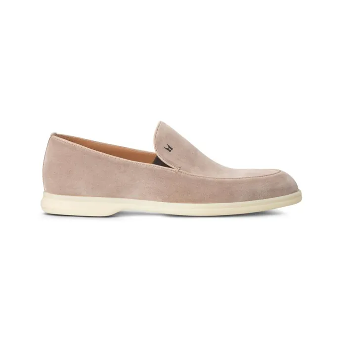 Slipon Men Moreschi White Suede Slip On