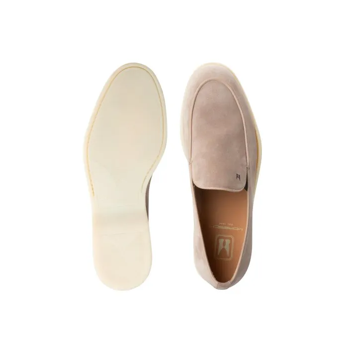 Slipon Men Moreschi White Suede Slip On