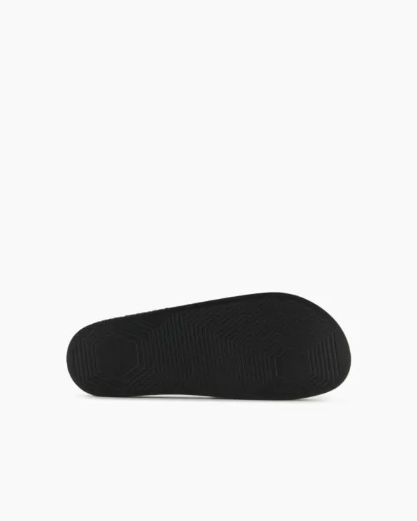 Slippers With Logo Band Black Men Armani Sandals Slippers With Logo Band Black Men Armani Sandals