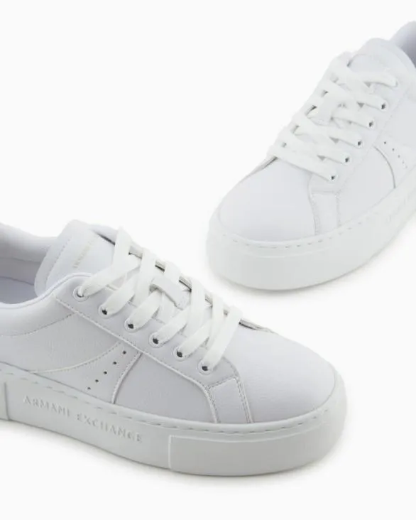 Sneakers With Contrasting Detail On The Back Pink Women Armani Sneakers Sneakers With Contrasting Detail On The Back Pink Women Armani Sneakers