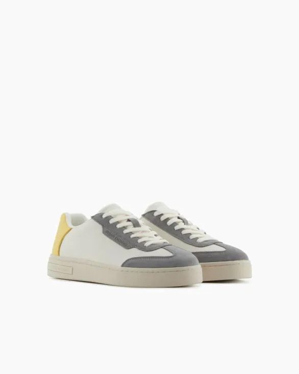 Sneakers With Contrasting Inserts Yellow Men Armani Sneakers Sneakers With Contrasting Inserts Yellow Men Armani Sneakers