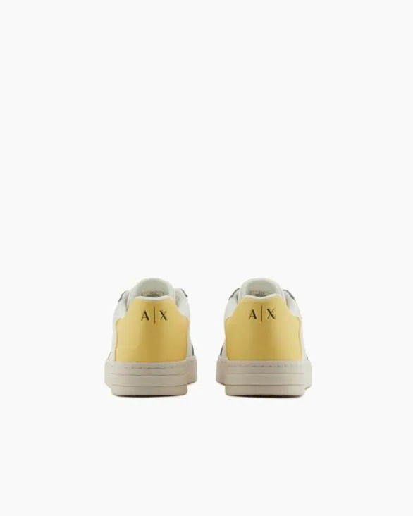 Sneakers With Contrasting Inserts Yellow Men Armani Sneakers Sneakers With Contrasting Inserts Yellow Men Armani Sneakers