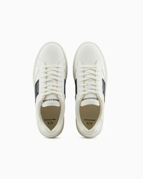 Sneakers With Contrasting Side Band White Men Armani Sneakers Sneakers With Contrasting Side Band White Men Armani Sneakers