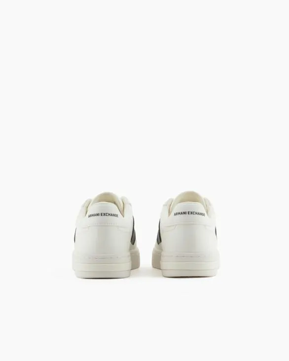 Sneakers With Contrasting Side Band White Men Armani Sneakers Sneakers With Contrasting Side Band White Men Armani Sneakers