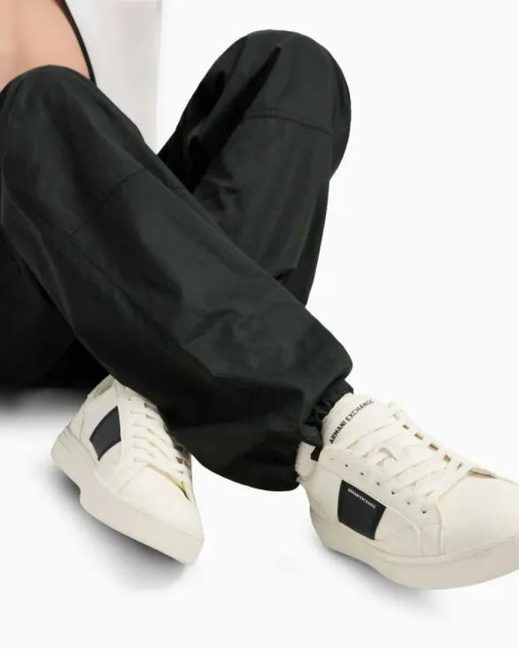 Sneakers With Contrasting Side Band White Men Armani Sneakers Sneakers With Contrasting Side Band White Men Armani Sneakers