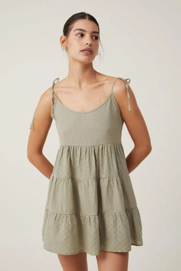 Solstice Mini Dress Desert Sage Women Cotton On Dresses