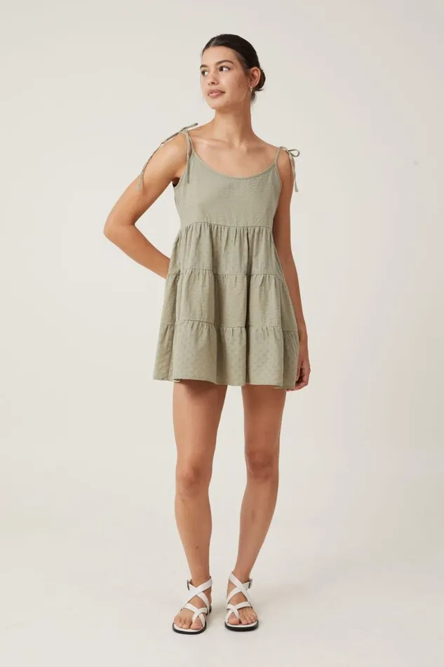 Solstice Mini Dress Desert Sage Women Cotton On Dresses