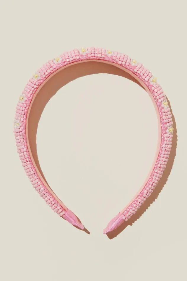 Sophia Luxe Headband Blush Pinkflowers Girls Cotton On Hair Accessories Sophia Luxe Headband Blush Pinkflowers Girls Cotton On Hair Accessories