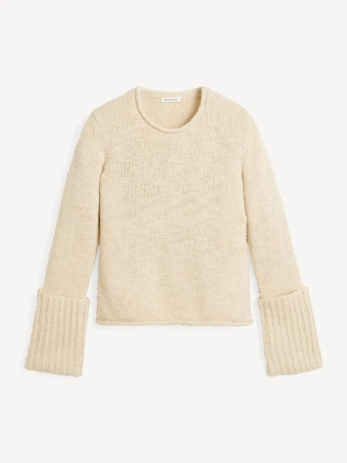 Sorena Sweater Oyster Gray Women By Malene Birger Knitwear