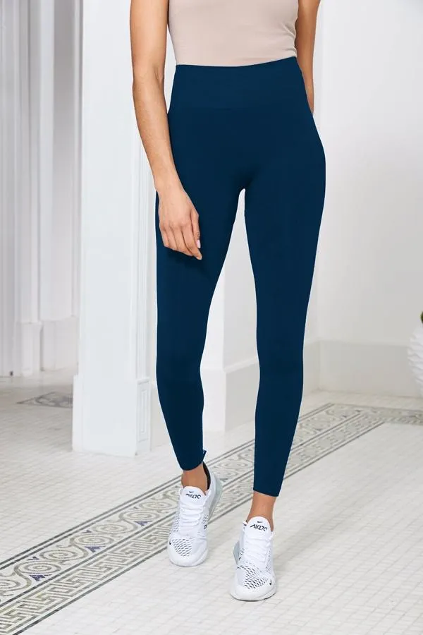 Sosandar Activewear Women Sofia Dark Sapphire Seamless High Waisted Shaper Leggings Sosandar Activewear Women Sofia Dark Sapphire Seamless High Waisted Shaper Leggings