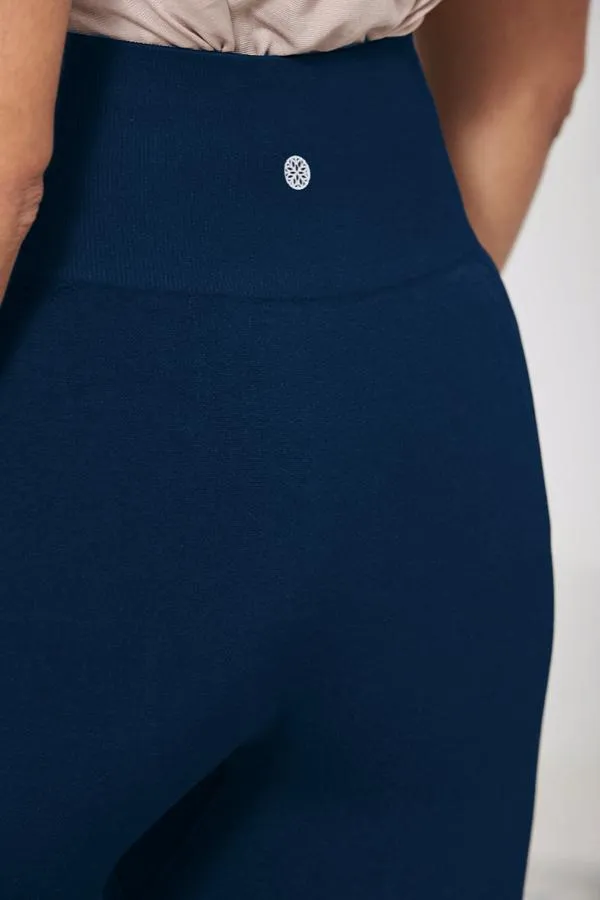 Sosandar Activewear Women Sofia Dark Sapphire Seamless High Waisted Shaper Leggings