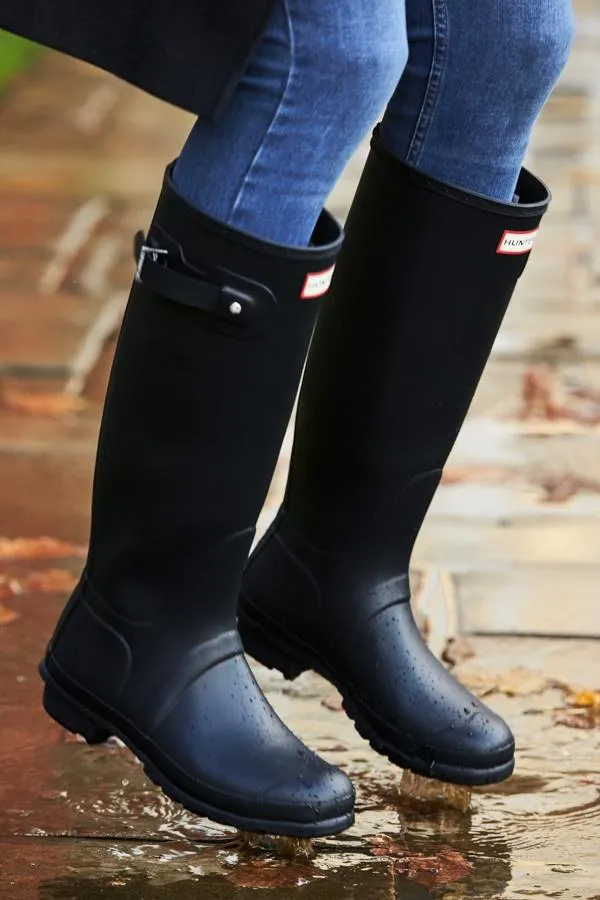 Sosandar Boots Women Hunter Original Navy Tall Wellington Boots Navy