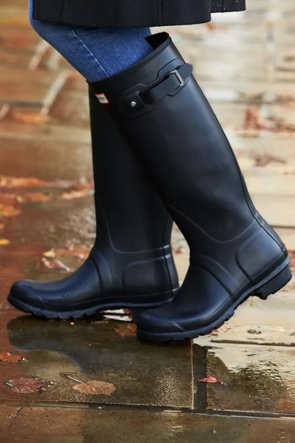 Sosandar Boots Women Hunter Original Navy Tall Wellington Boots Navy