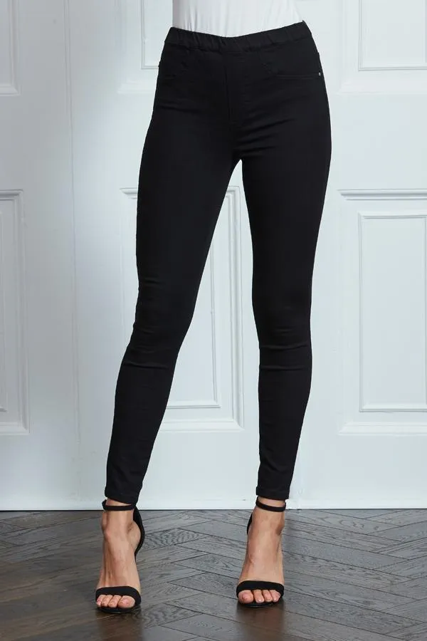 Sosandar Jeans and Jeggings Women Black Perfect Jeggings Black