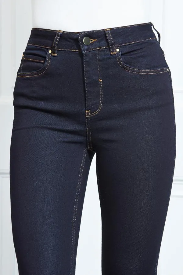 Sosandar Jeans and Jeggings Women Dark Navy Denim Perfect Skinny Jeans Dark Navy