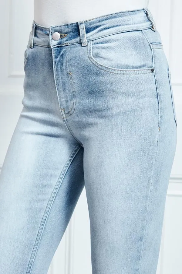 Sosandar Jeans and Jeggings Women Light Wash Perfect Skinny Jeans Light Wash