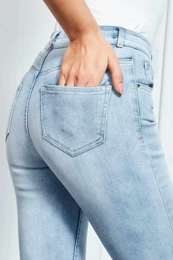 Sosandar Jeans and Jeggings Women Light Wash Perfect Skinny Jeans Light Wash