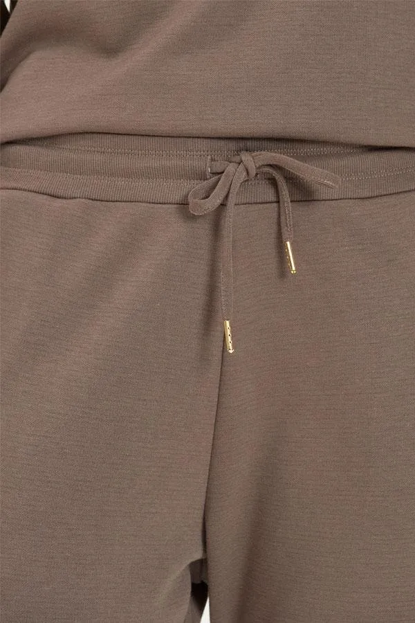 Sosandar Loungewear Women Mocha Slim Leg ChillOut Joggers