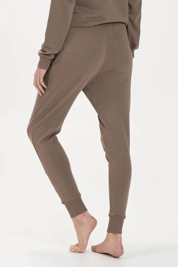 Sosandar Loungewear Women Mocha Slim Leg ChillOut Joggers