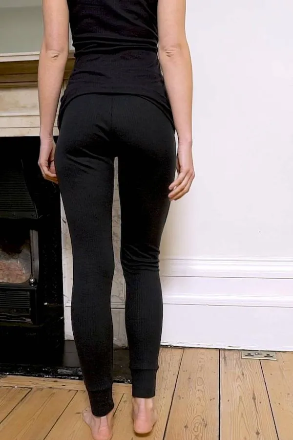 Sosandar Loungewear Women Slate Grey Ribbed Loungewear Leggings Grey