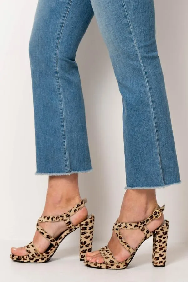 Sosandar Sandals and Flip Flops Women Leopard Print Strappy Sandal