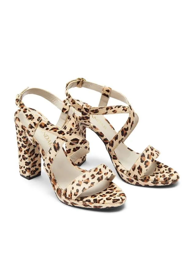 Sosandar Sandals and Flip Flops Women Leopard Print Strappy Sandal Sosandar Sandals and Flip Flops Women Leopard Print Strappy Sandal