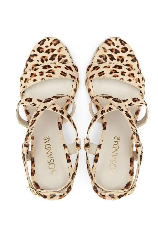 Sosandar Sandals and Flip Flops Women Leopard Print Strappy Sandal Sosandar Sandals and Flip Flops Women Leopard Print Strappy Sandal