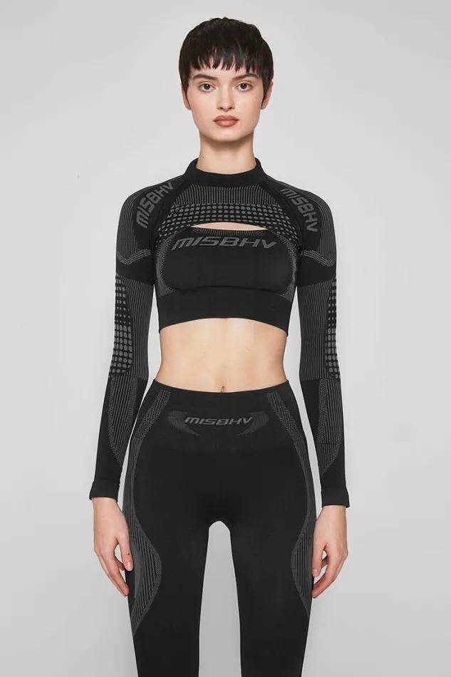 Sport Shrug Longsleeve Muted Black Women MISBHV Tops
