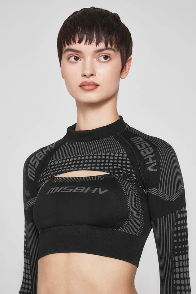 Sport Shrug Longsleeve Muted Black Women MISBHV Tops