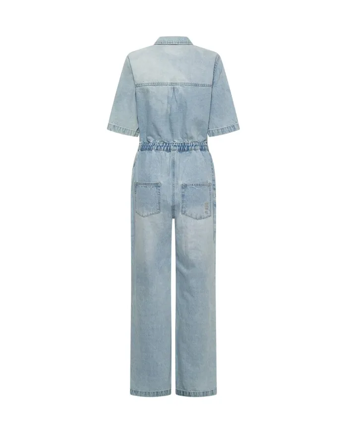 SPORTSTER BLUE VERONICA DENIM JUMPSUIT Women One Teaspoon Denim Jumpsuits SPORTSTER BLUE VERONICA DENIM JUMPSUIT Women One Teaspoon Denim Jumpsuits