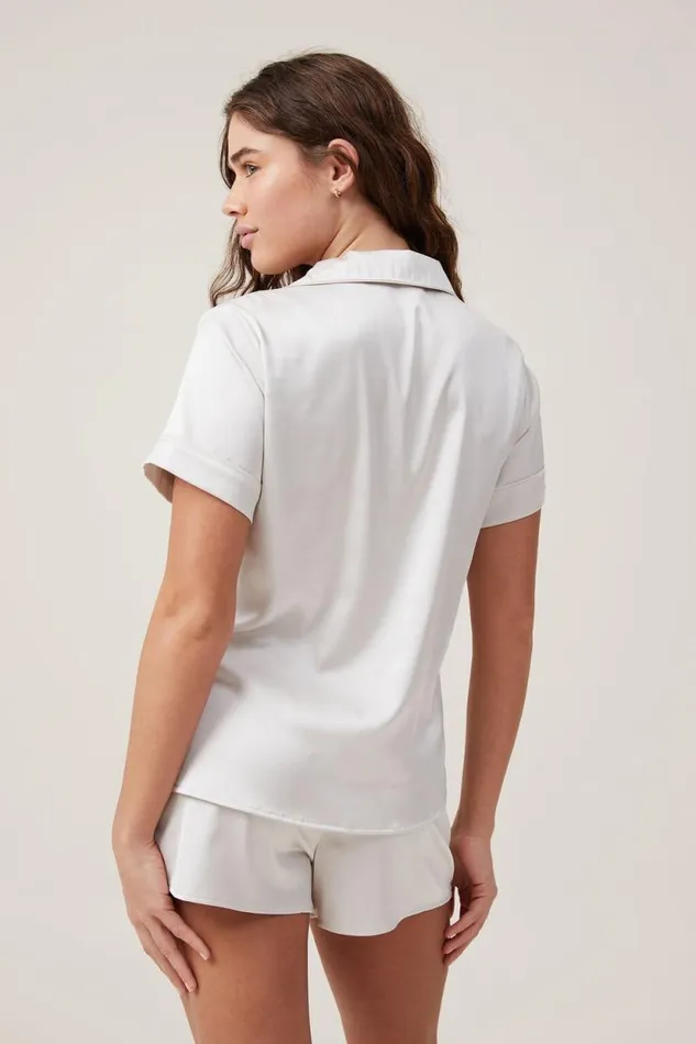 Staycay Satin Sleep Set Oysterdiamante Button Women Cotton On Pajamas Staycay Satin Sleep Set Oysterdiamante Button Women Cotton On Pajamas