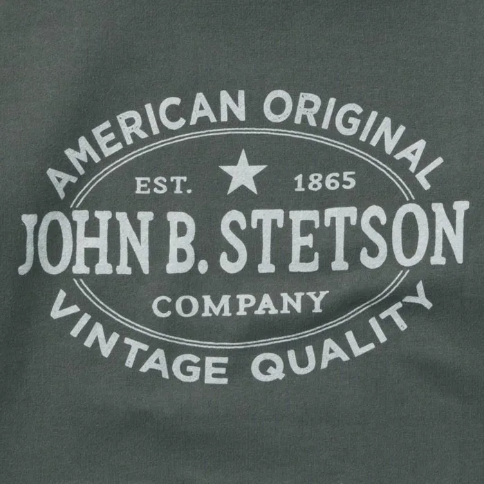 Stetson Hoodie Star Left Chest Blue Men Stetson Sweaters and Hoodies