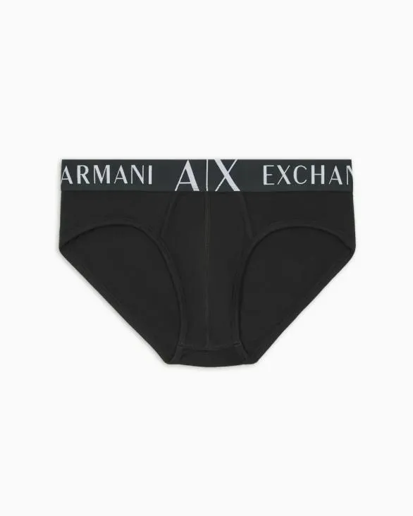 Stretch Cotton Briefs Green Men Armani Intimates And Loungewear