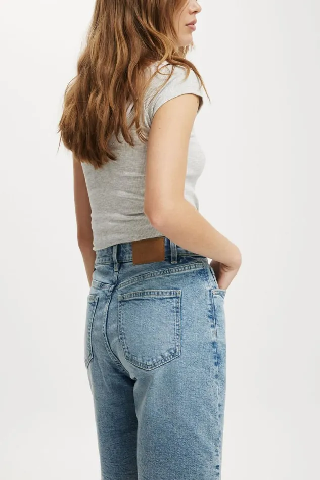 Stretch Denim Bermuda Short Bells Blue Women Cotton On Shorts