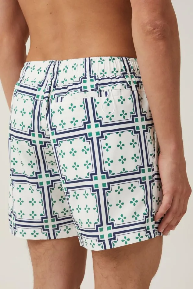 Stretch Swim Short Atlas White Tile Men Cotton On Shorts Stretch Swim Short Atlas White Tile Men Cotton On Shorts