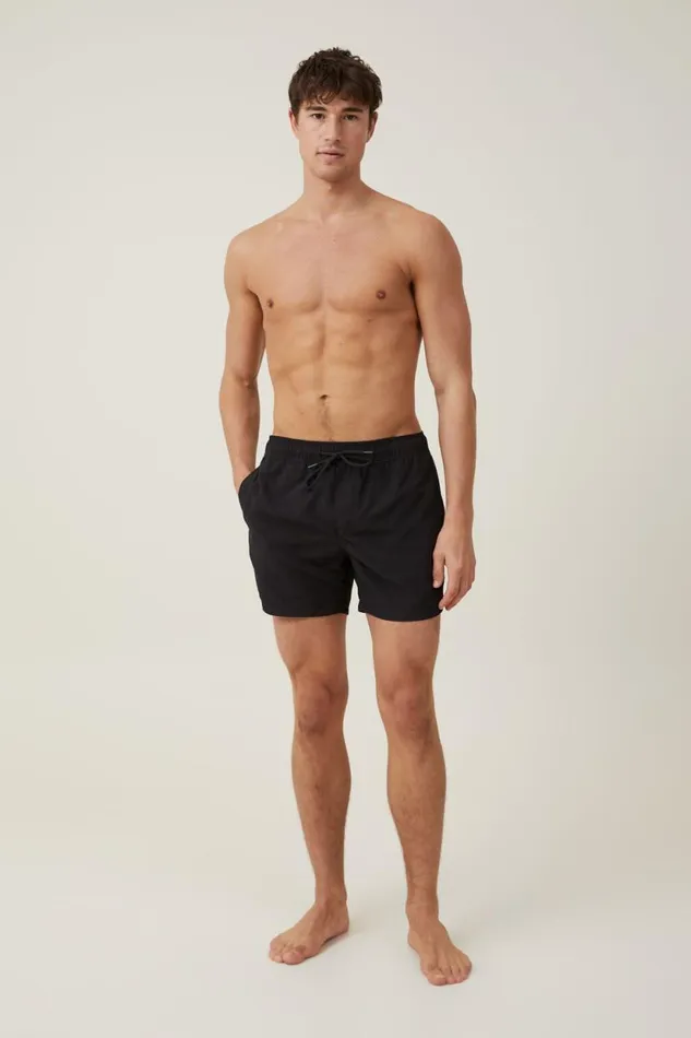 Stretch Swim Short Black Men Cotton On Shorts