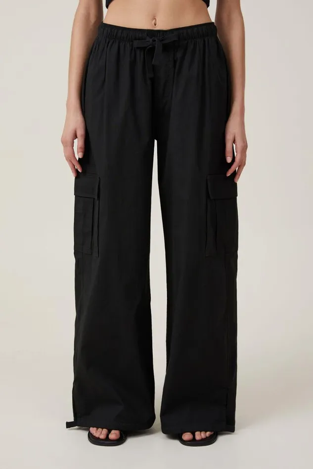 Summer Cargo Pant Black Women Cotton On Pants