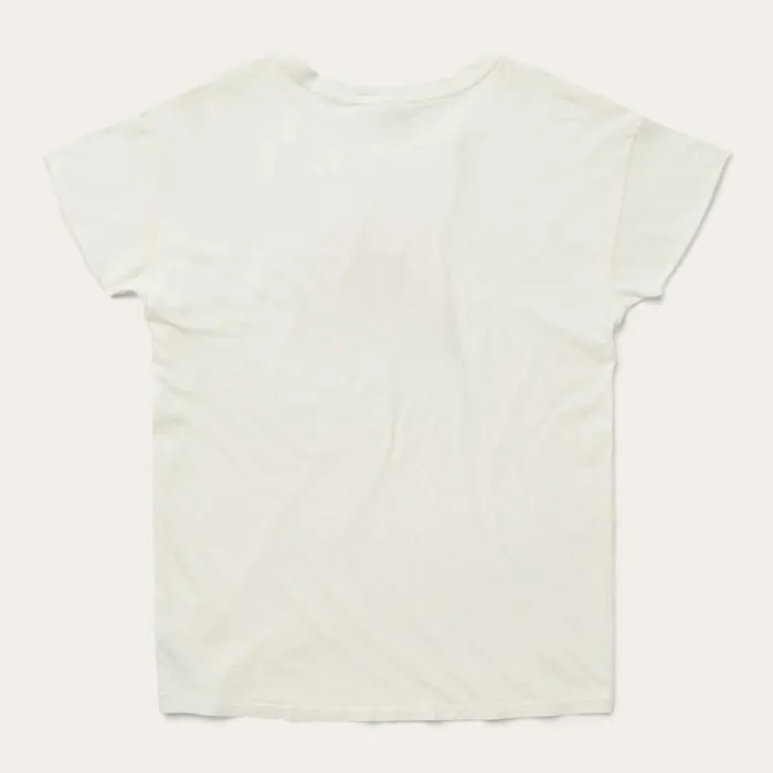 Sunrise Graphic Tee White Women Stetson Tees