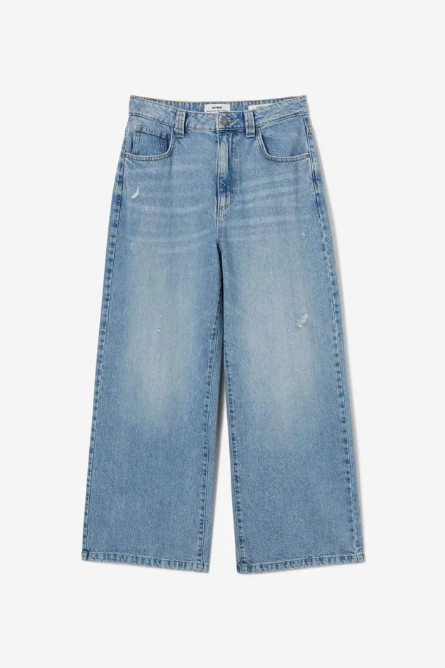 Super Baggy Jean Breeze Blue Worn Women Cotton On Pants Super Baggy Jean Breeze Blue Worn Women Cotton On Pants